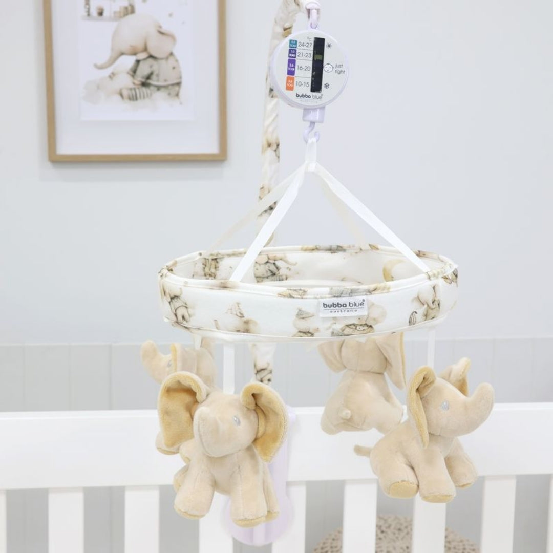 Bubba Blue Elephant Bedtime Musical Mobile