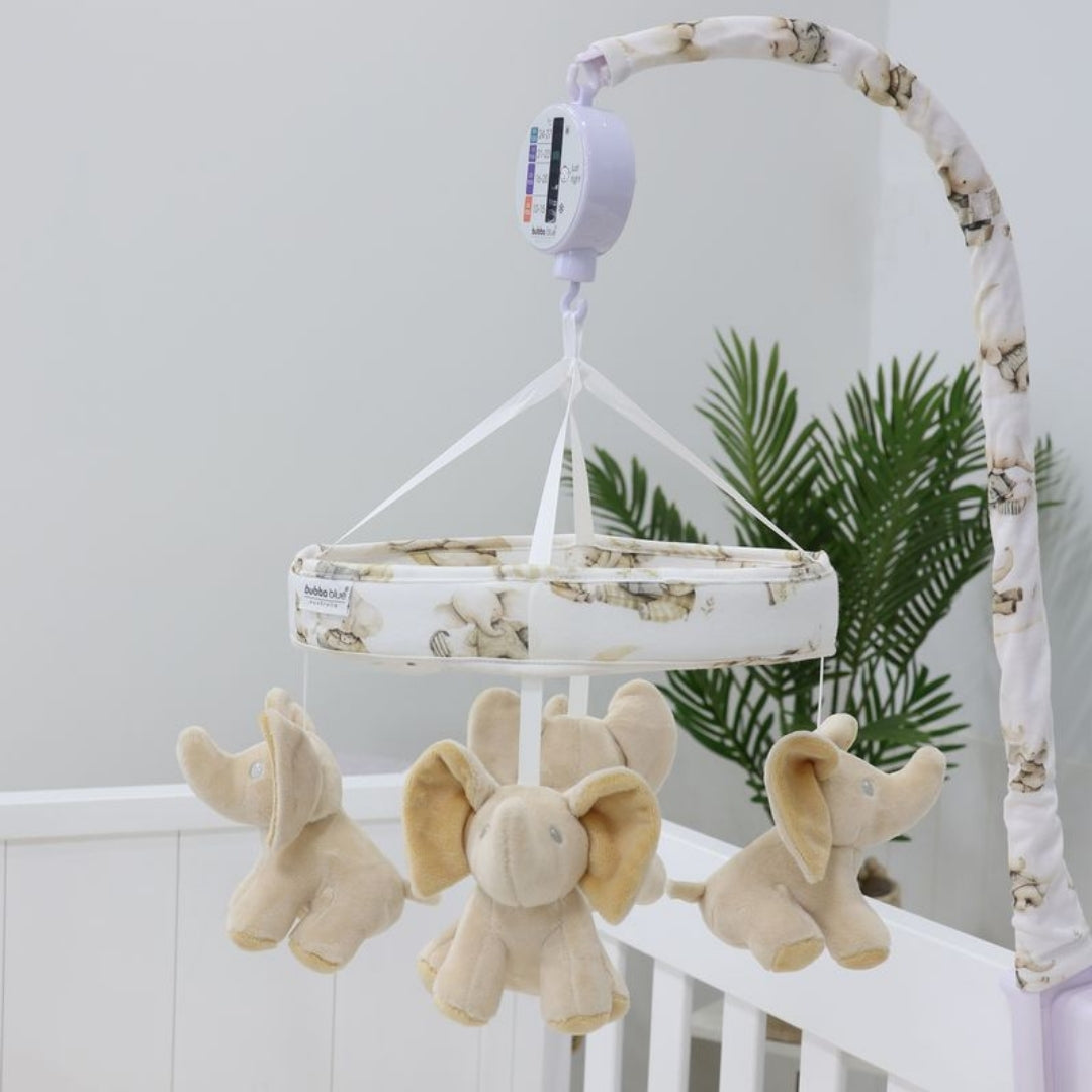 Bubba Blue Elephant Bedtime Musical Mobile