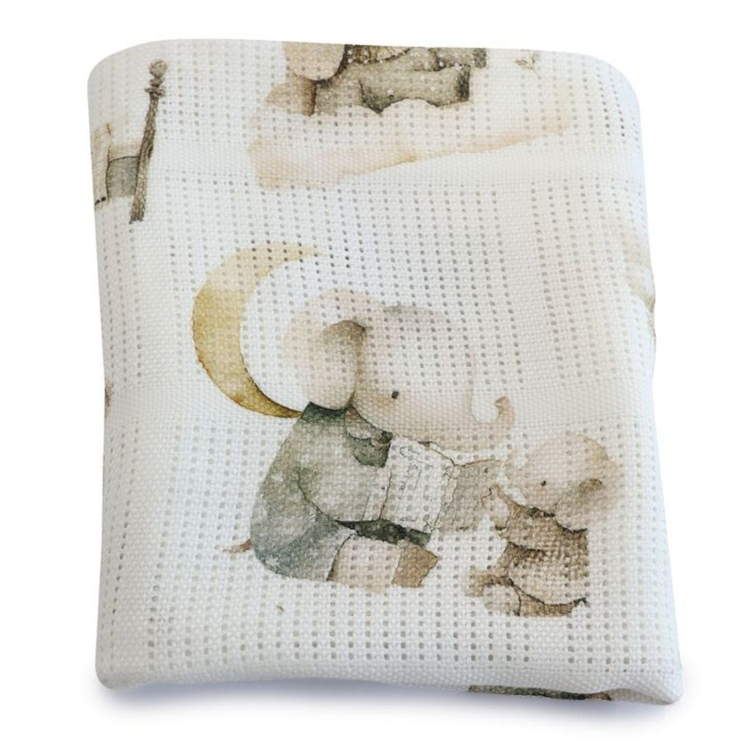 Bubba Blue Elephant Bedtime Cellular Blanket