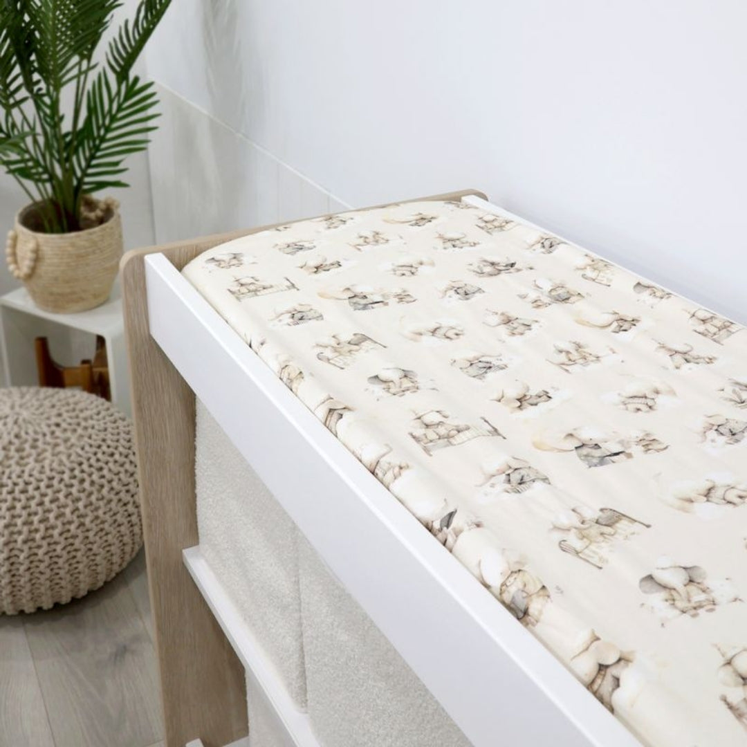 Bubba Blue Elephant Bedtime Waterproof Change Mat Cover