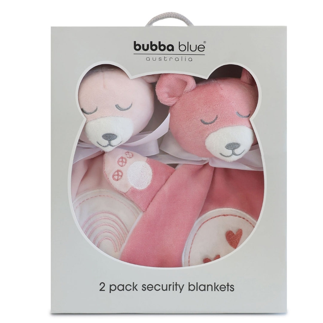 Bubba Blue Nordic Security Blanket 2 Pack Berry/Rose