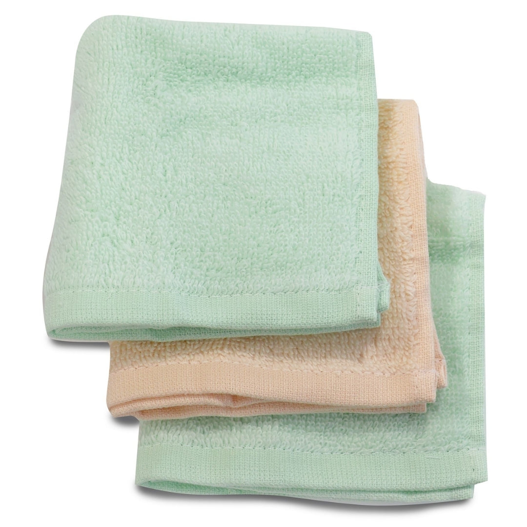 Bubba Blue Nordic Wash Cloths Orange/Pear 3pk