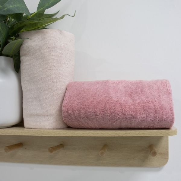 Bubba Blue Nordic 2pk Bath Towel Dusty Berry/Rose