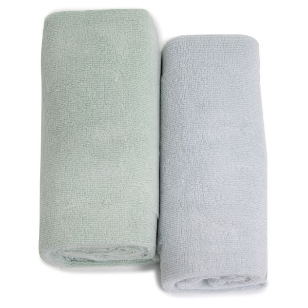 Bubba Blue Nordic 2pk Bath Towel Dusty Sky/Mint