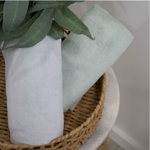Bubba Blue Nordic 2pk Bath Towel Dusty Sky/Mint