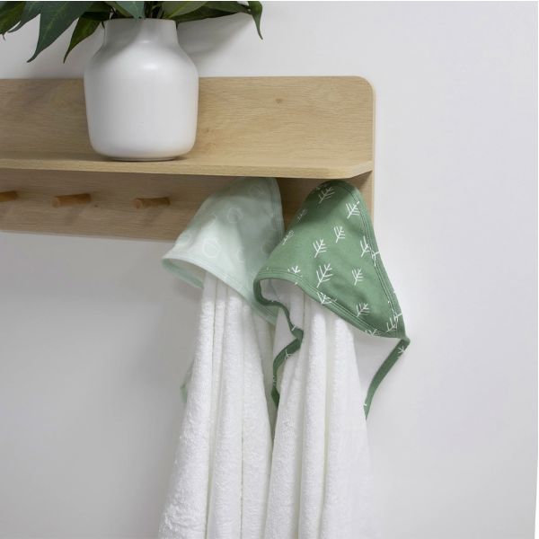 Bubba Blue Nordic Hooded Towel Avocado/Forest 2pk