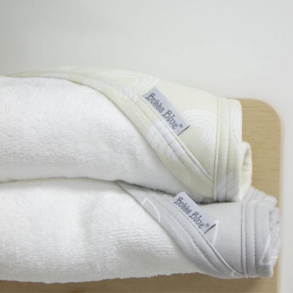 Bubba Blue Nordic Hooded Towel Grey/Sand 2pk