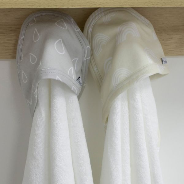 Bubba Blue Nordic Hooded Towel Grey/Sand 2pk