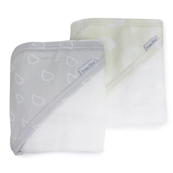 Bubba Blue Nordic Hooded Towel Grey/Sand 2pk