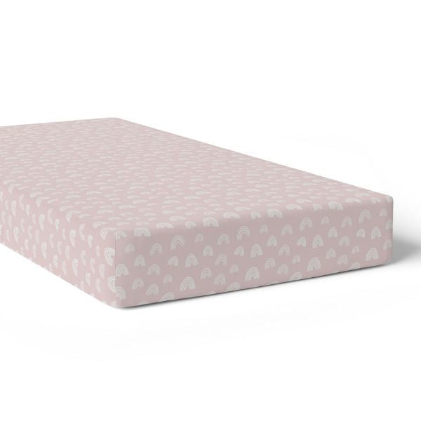 Bubba Blue Nordic Jersey Cot Fitted Sheets Dusty Berry/Rose 2pk