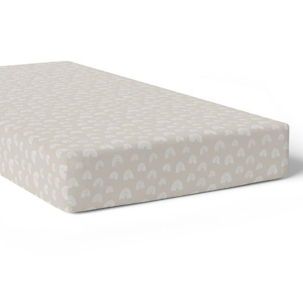 Bubba Blue Nordic Jersey Cot Fitted Sheets Grey/Sand 2pk