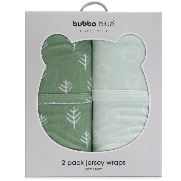 Bubba Blue Nordic Jersey Wraps Avocado/Forest 2pk