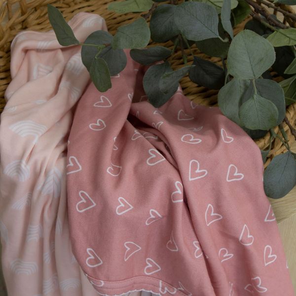Bubba Blue Nordic Jersey Wraps Dusty Berry/Rose 2pk