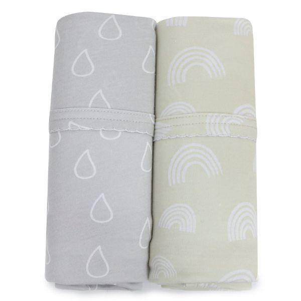 Bubba Blue Nordic Jersey Wraps Grey/Sand 2pk