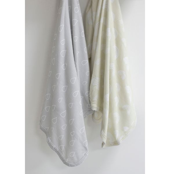 Bubba Blue Nordic Jersey Wraps Grey/Sand 2pk