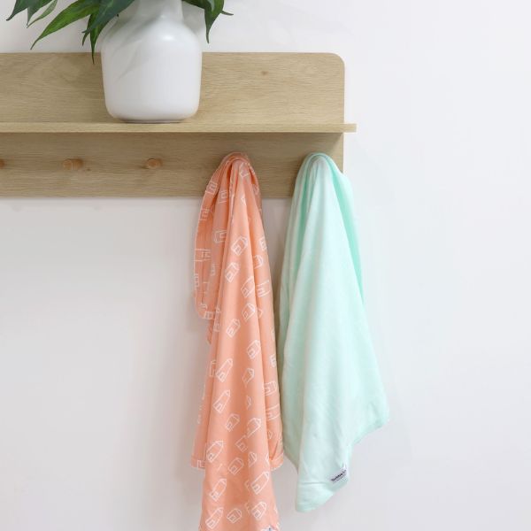 Bubba Blue Nordic Jersey Wraps Coral/Tiffany 2pk