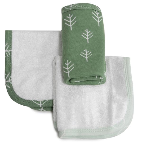 Bubba Blue Nordic Wash Cloths Avocado/Forest 3pk