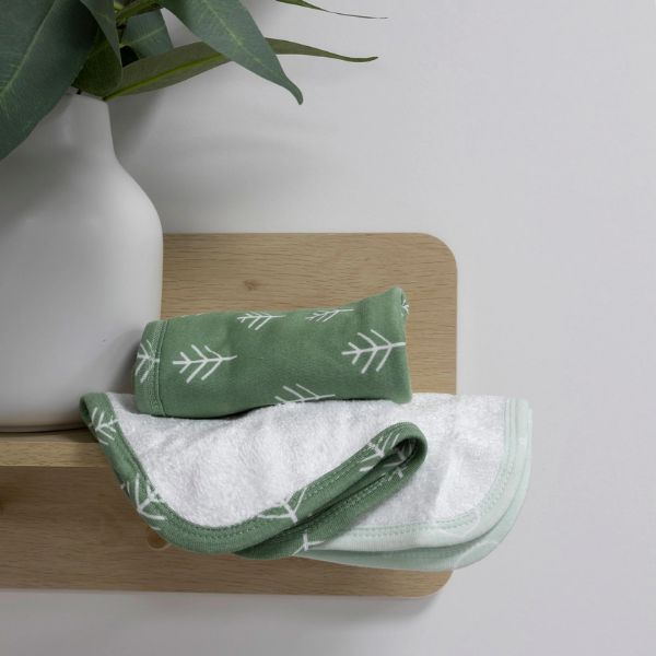 Bubba Blue Nordic Wash Cloths Avocado/Forest 3pk