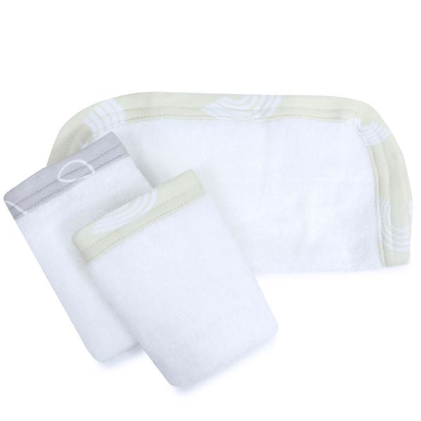 Bubba Blue Nordic Wash Cloths Grey/Sand 3pk