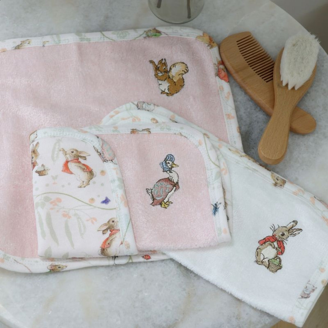 Bubba Blue Peter Rabbit Face Washers 3pk Flopsy Mopsy & Cottontail