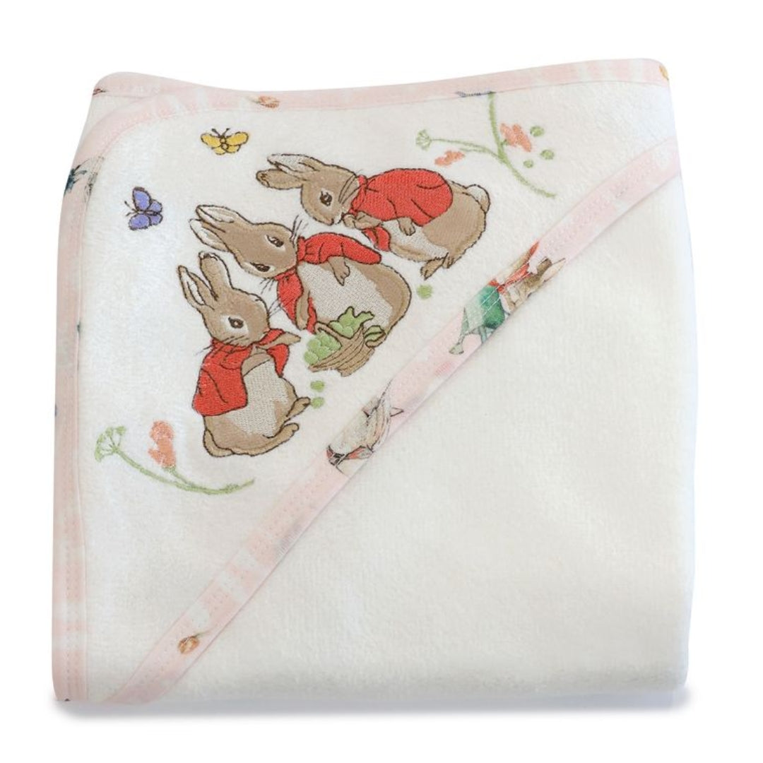 Bubba Blue Peter Rabbit Hooded Towel Flopsy Mopsy & Cottontail
