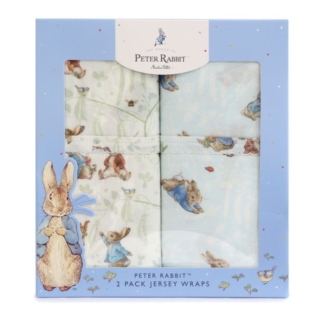Bubba Blue Peter Rabbit Jersey Wraps 2pk Peter Rabbit & Benjamin Bunny