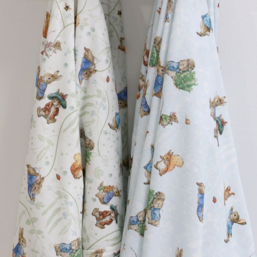 Bubba Blue Peter Rabbit Jersey Wraps 2pk Peter Rabbit & Benjamin Bunny