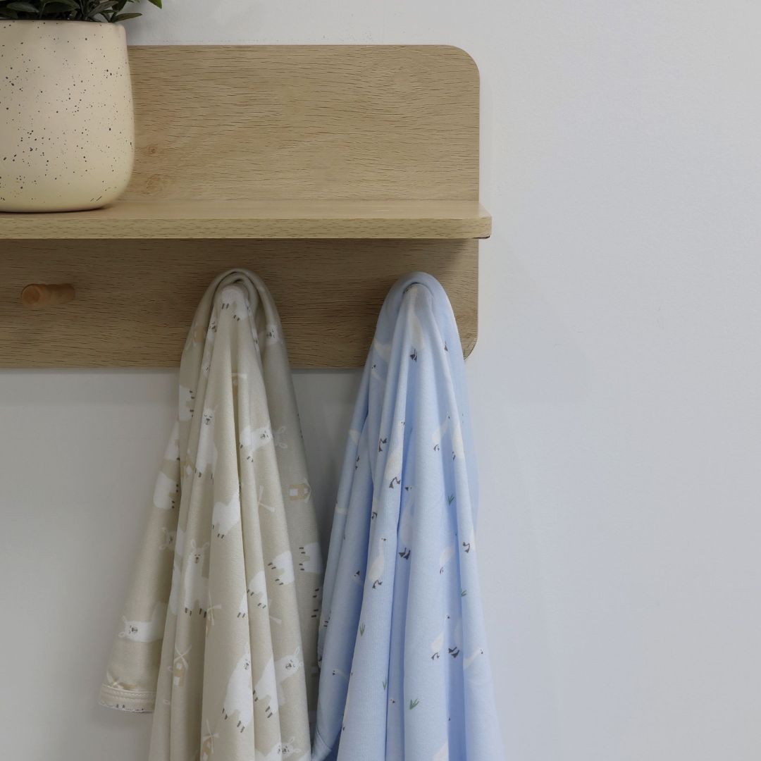Bubba Blue Provincial Jersey Wraps 2pk Sky/Almond