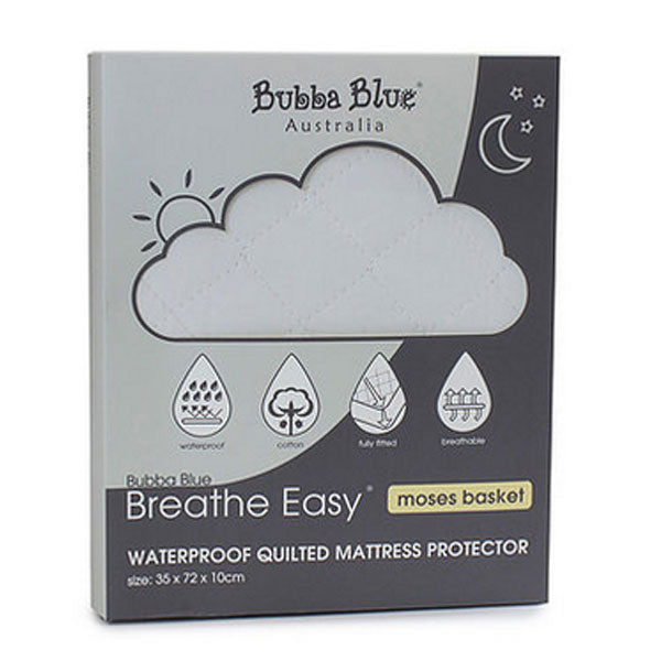 Bubba Blue Quilted Mattress Protector Moses Basket