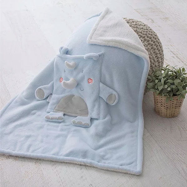 Bubba Blue Rhino Run Novelty Cuddle Blankie