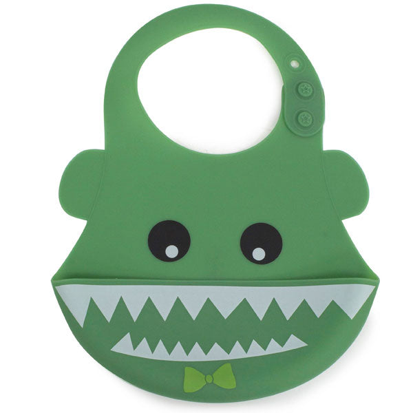 Bubba Blue Silicone Bib Crocodile