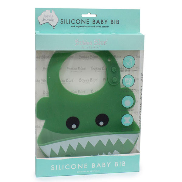 Bubba Blue Silicone Bib Crocodile