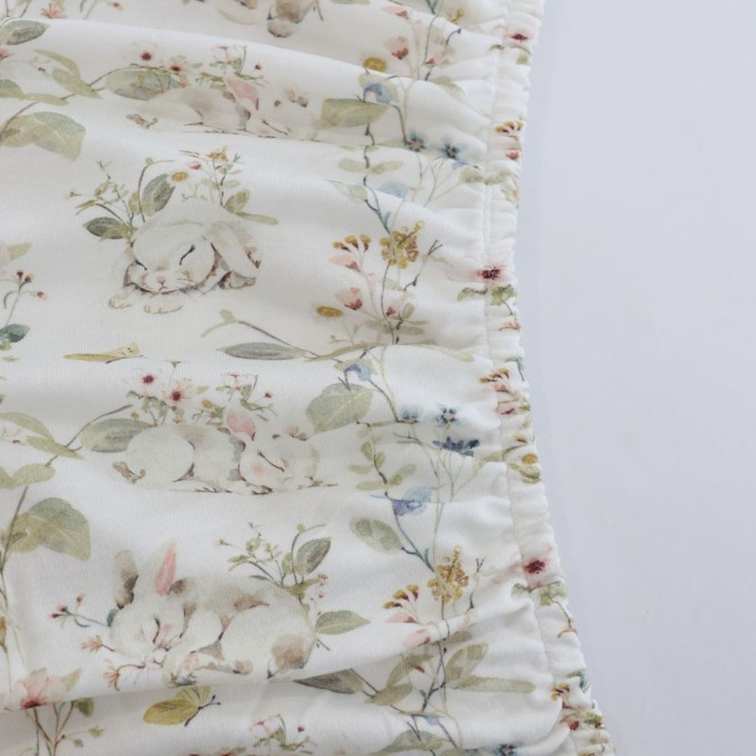 Bubba Blue Sleeping Bunny Jersey Bedside Sleeper Fitted Sheet