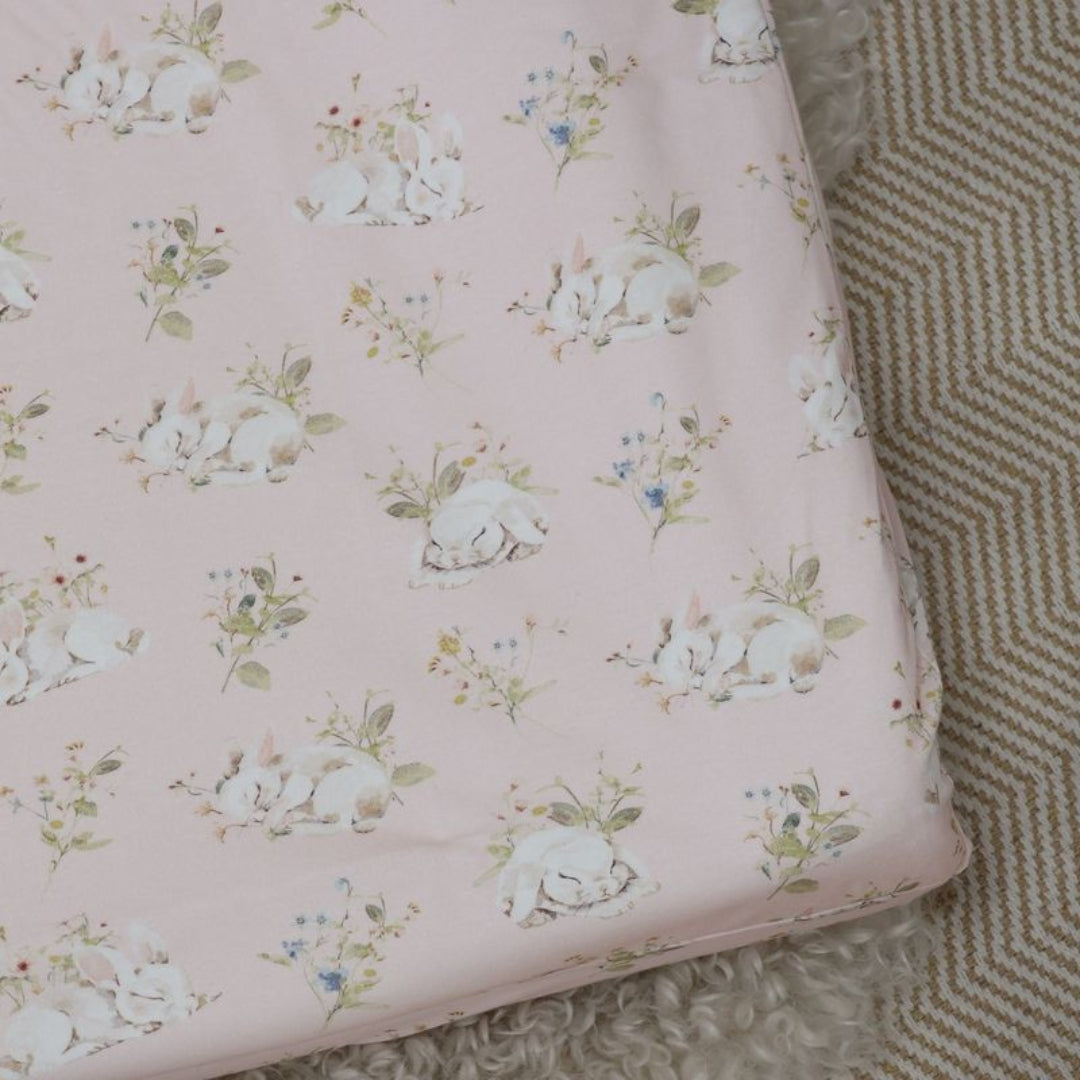 Bubba Blue Sleeping Bunny Waterproof Change Mat Cover