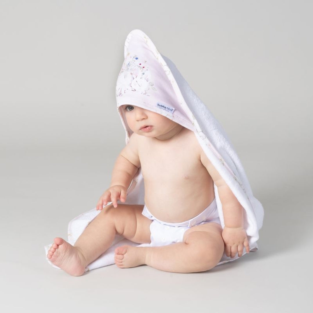 Bubba Blue Sleeping Bunny Hooded Towel
