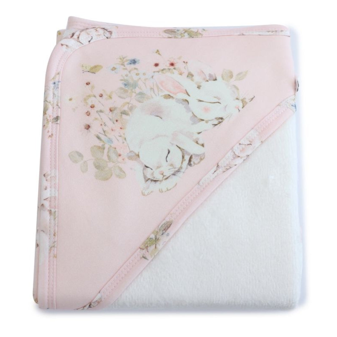 Bubba Blue Sleeping Bunny Hooded Towel