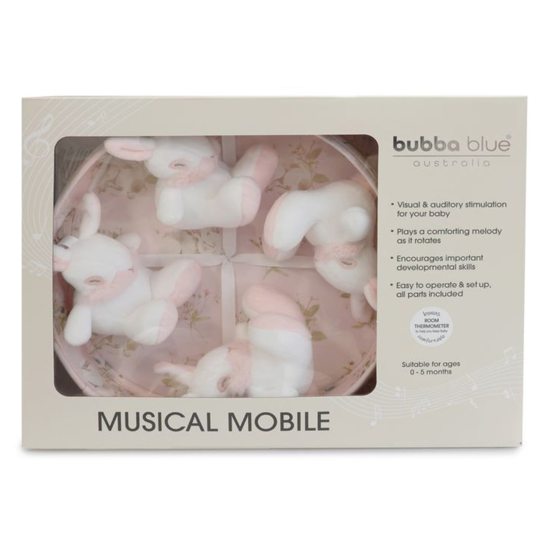 Bubba Blue Sleeping Bunny Musical Mobile
