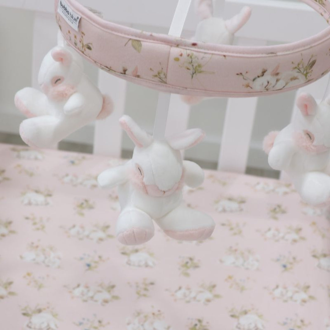 Bubba Blue Sleeping Bunny Musical Mobile