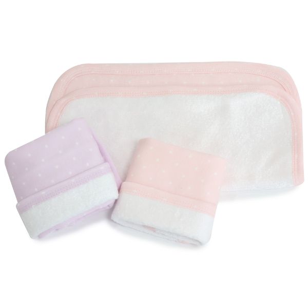 Bubba Blue Confetti Wash Cloths 3pk Pink/Lilac