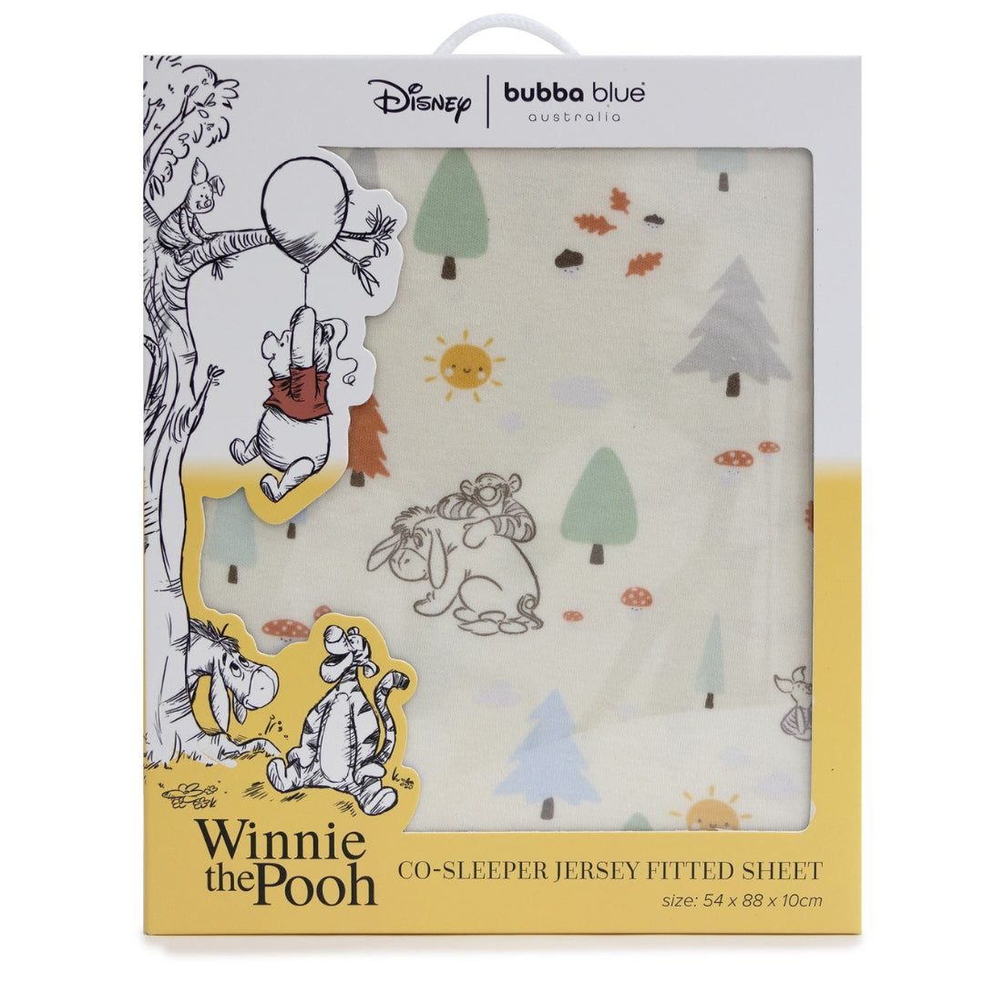 Bubba Blue Winnie the Pooh Jersey Co-Sleeper Fitted Sheet