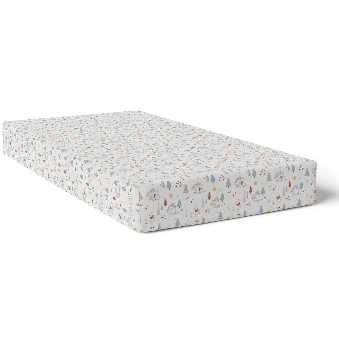 Bubba Blue Winnie The Pooh Jersey Cot Fitted Sheet