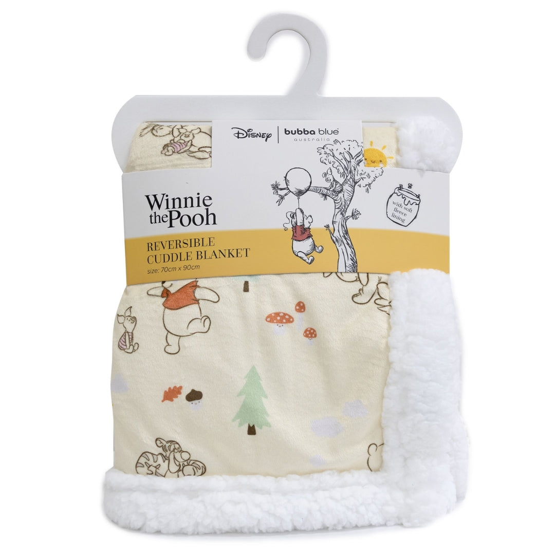 Bubba Blue Winnie The Pooh Cuddle Blanket