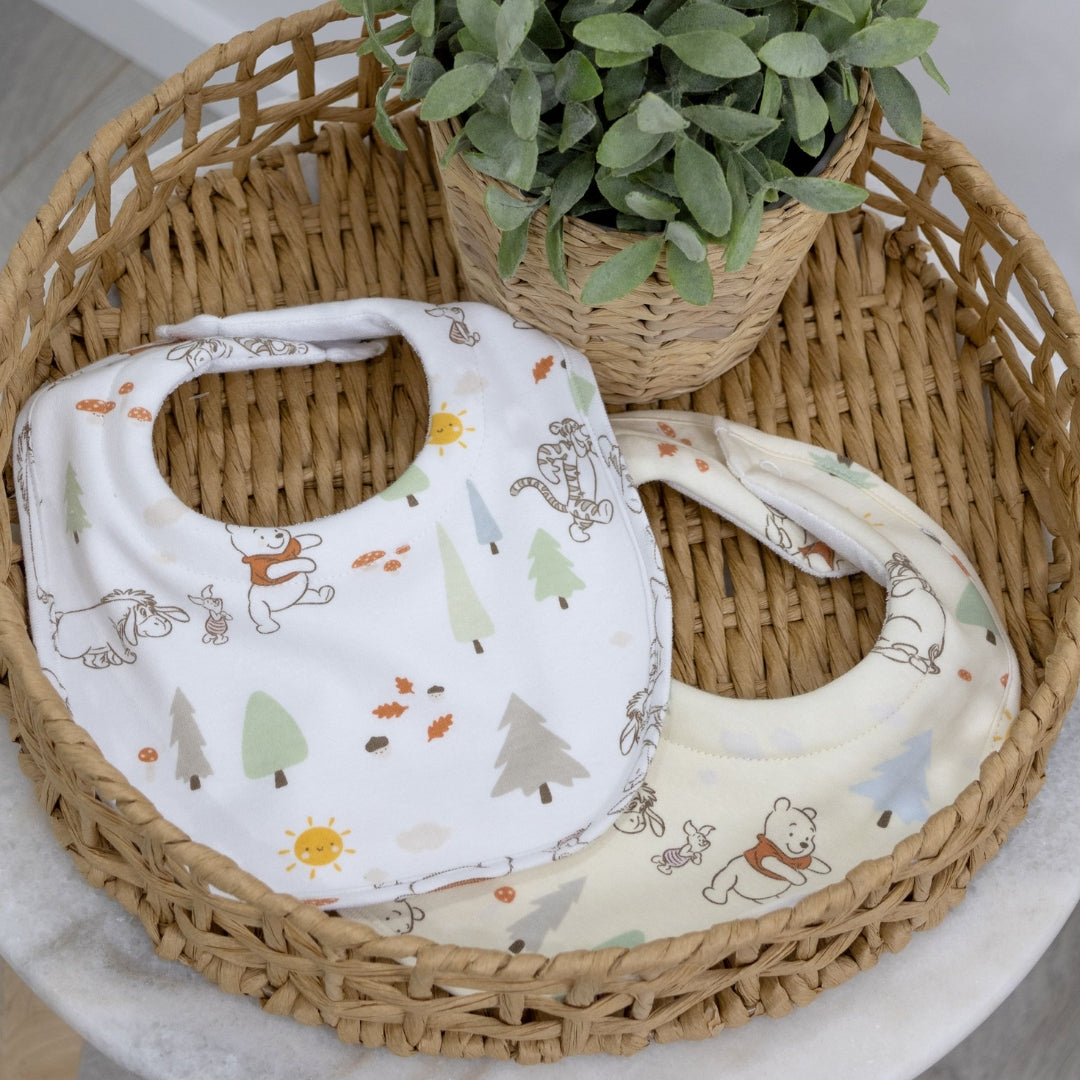Bubba Blue Winnie the Pooh Dribble Bibs 2 Pack