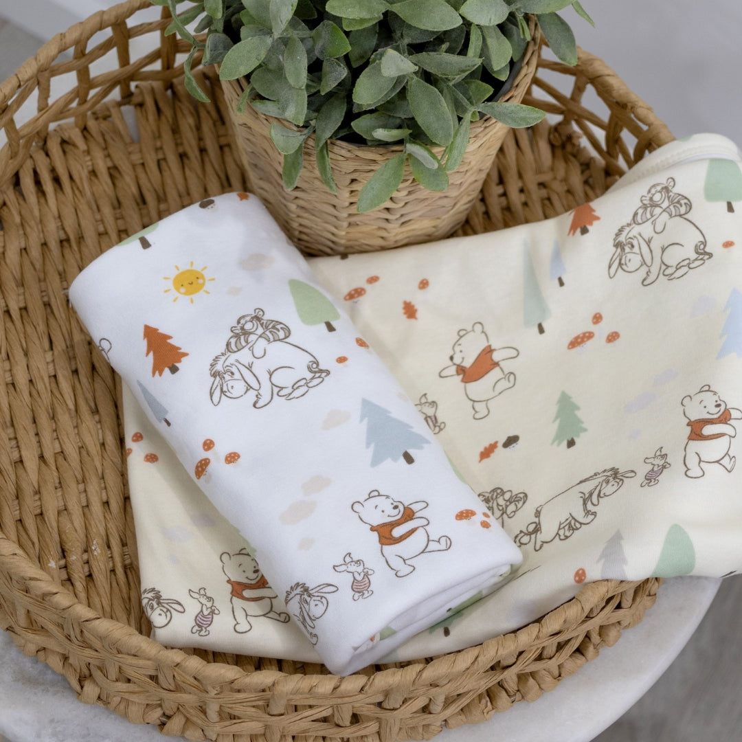 Bubba Blue Winnie The Pooh Jersey Swaddles 2 Pack