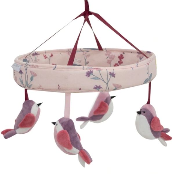 Bubba Blue Berry Floral Musical Mobile