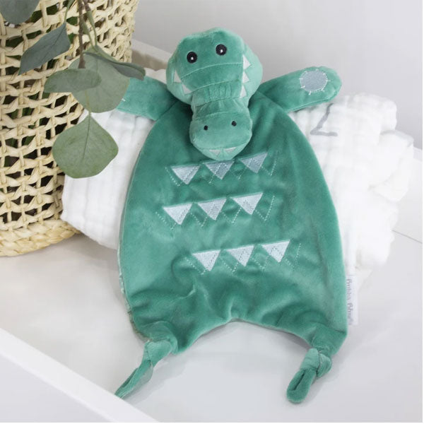 Bubba Blue Crocodile Security Blanket