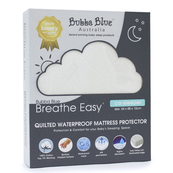 Bubba Blue Quilted Co Sleeper Waterproof Mattress Protector