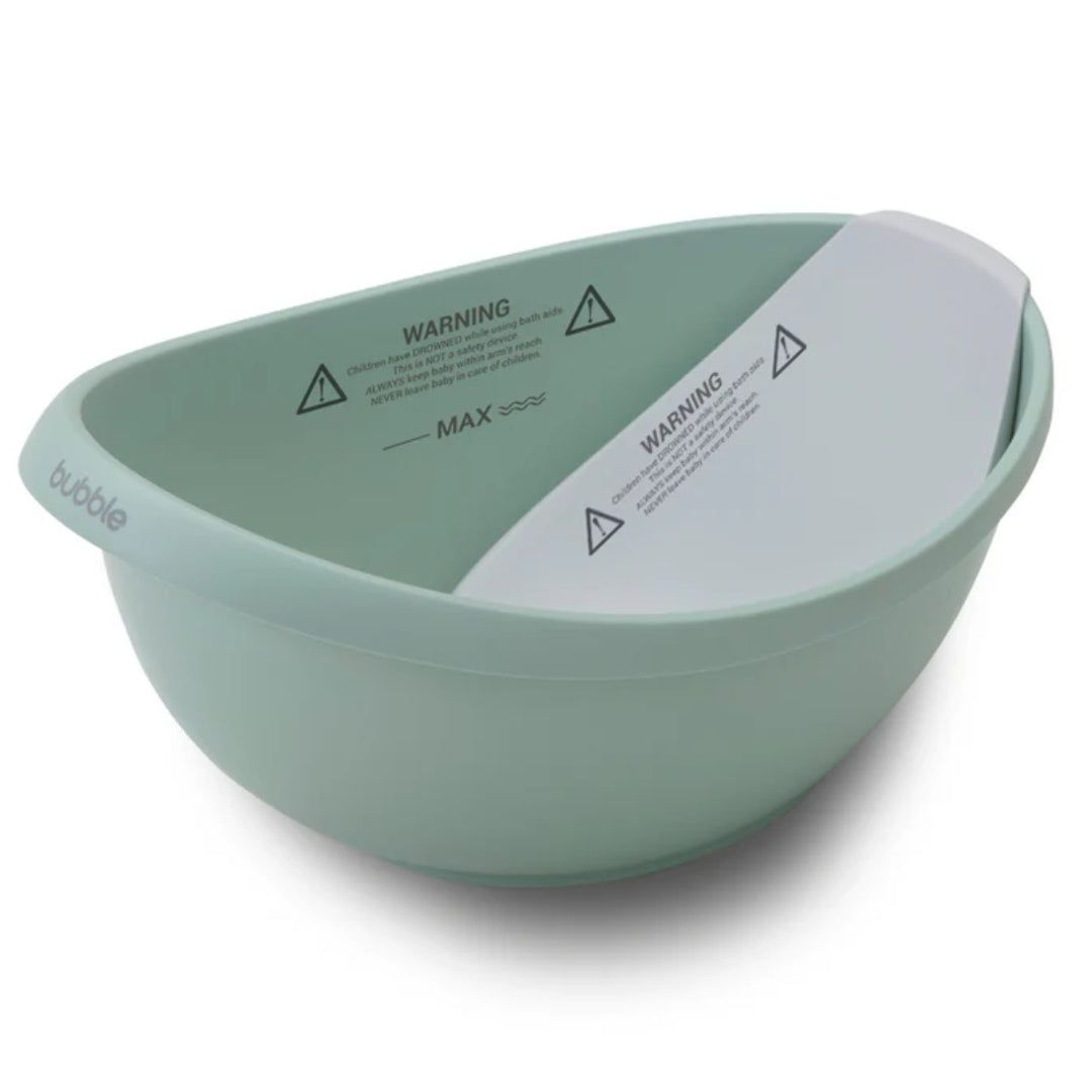 Bubble Cuddle Bath with Newborn Support Insert Sage