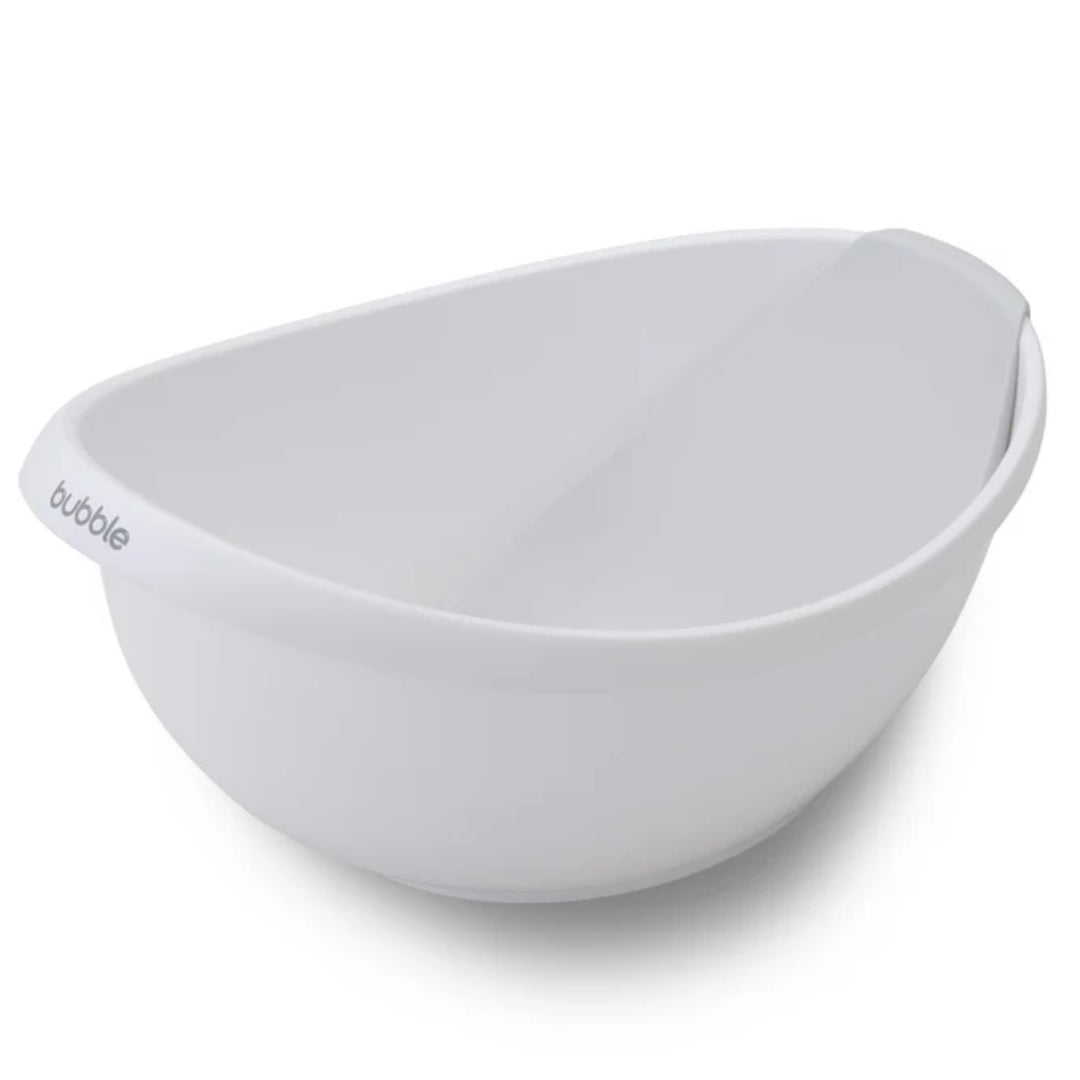 Bubble Cuddle Bath with Newborn Support Insert White