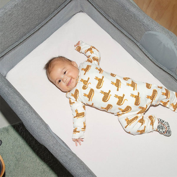 bugaboo stardust waterproof sheet Bugaboo Stardust Cotton Sheet MINERAL WHITE – Baby Kingdom